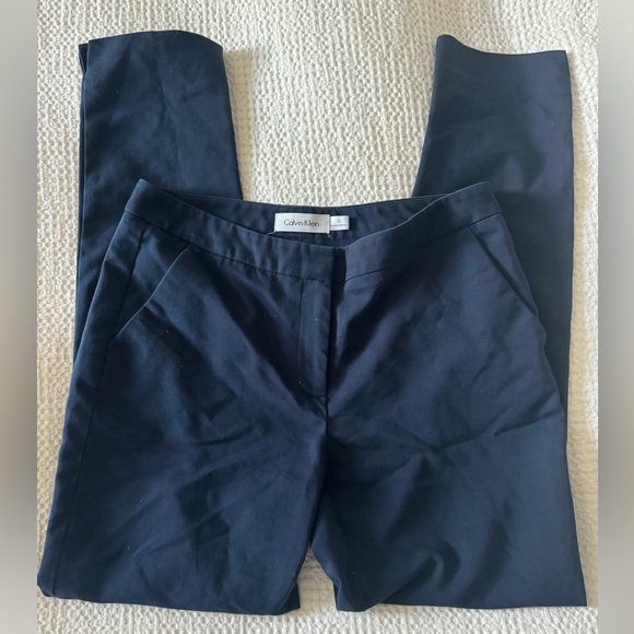 Navy Blue Calvin Klein Trousers - Picture 1 of 3